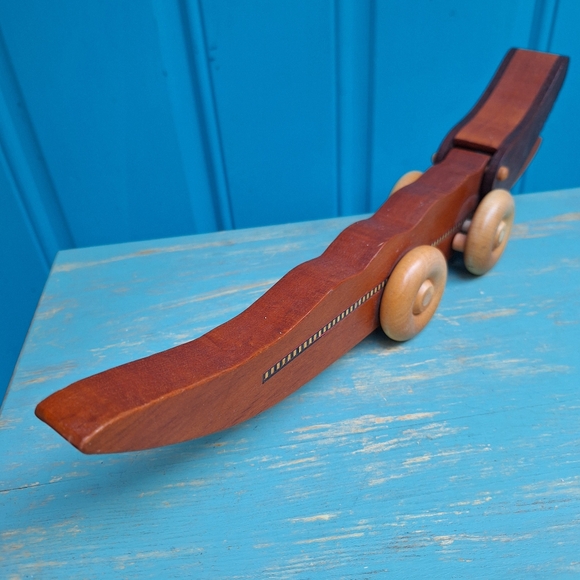 Wood Alligator Mascot Crocodile Gator Lover Gift Handmade Wooden Toy Home Decor - Picture 12 of 15